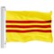 G128 Combo Pack: American USA Flag 3x5 Ft & South Vietnam Flag 3x5 Ft, Both Printed 150D Polyester, Indoor/Outdoor, Brass Grommets